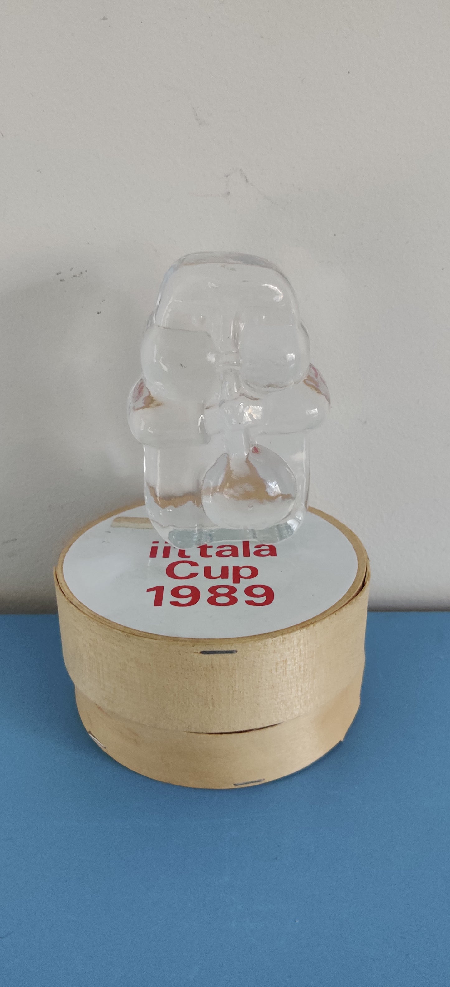 Iittala Lasinpuhaltaja Lasipaino (Iittala Cup 1989, Alk. paketissa)