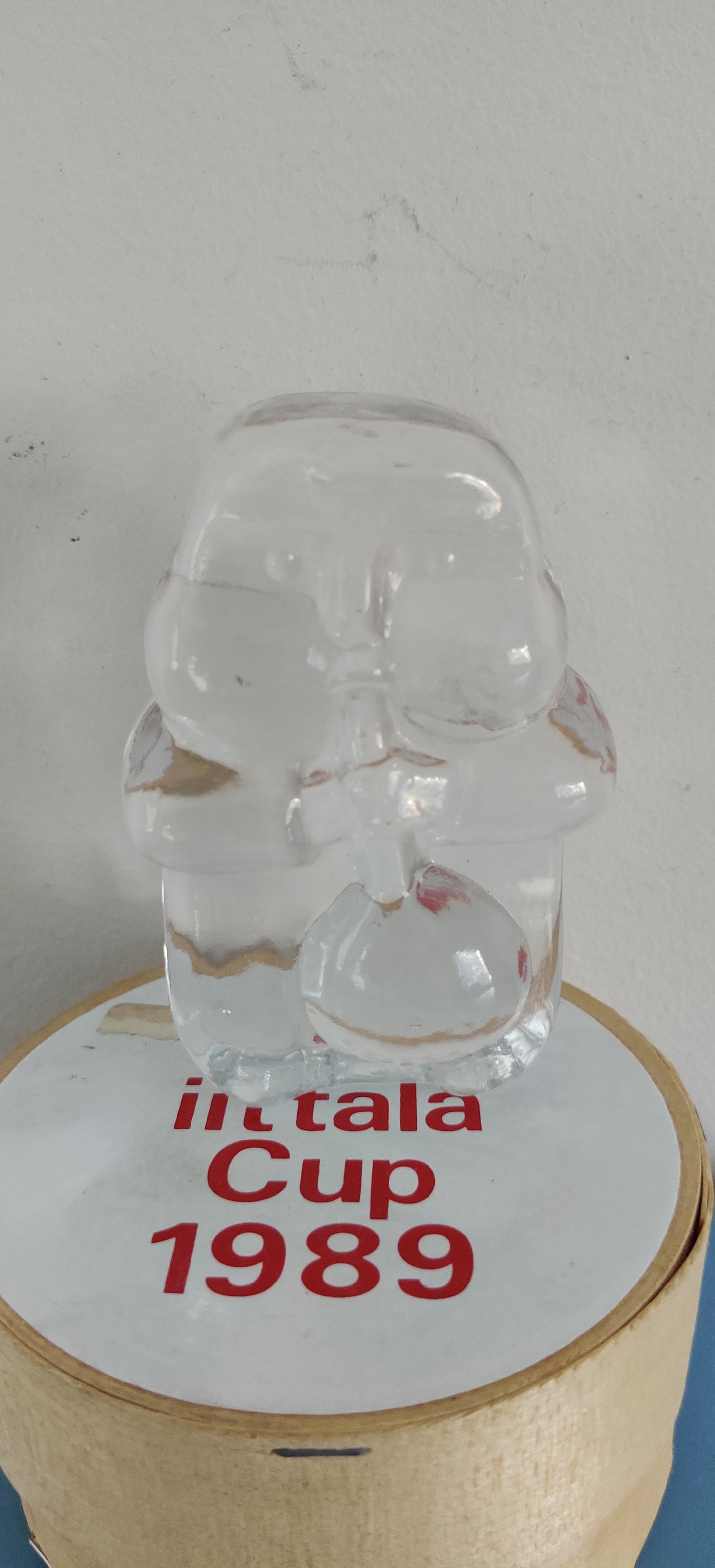 Iittala Lasinpuhaltaja Lasipaino (Iittala Cup 1989, Alk. paketissa)