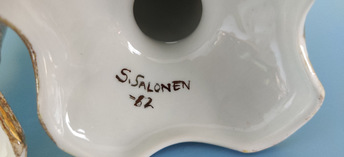 S. Salonen - Signeeratut Kynttilänjalat (2kpl, 1982)