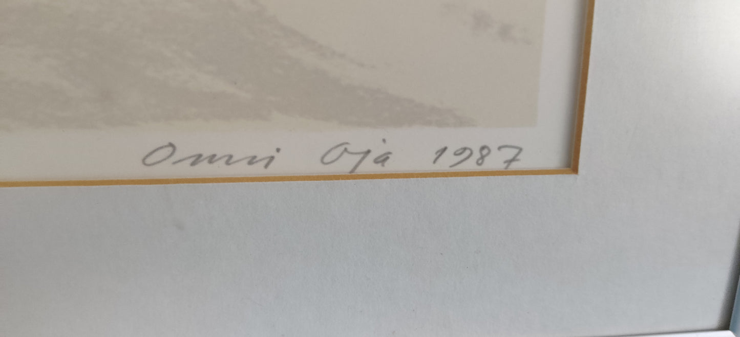 Onni Oja - Signeerattu Numeroitu Grafiikka (1987)