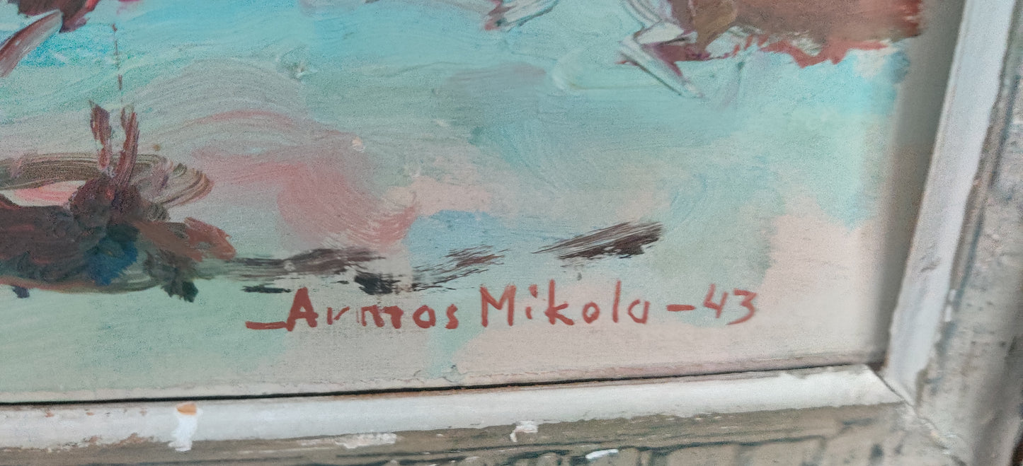 Armas Mikola - Signeerattu Öljyvärimaalaus (1943)