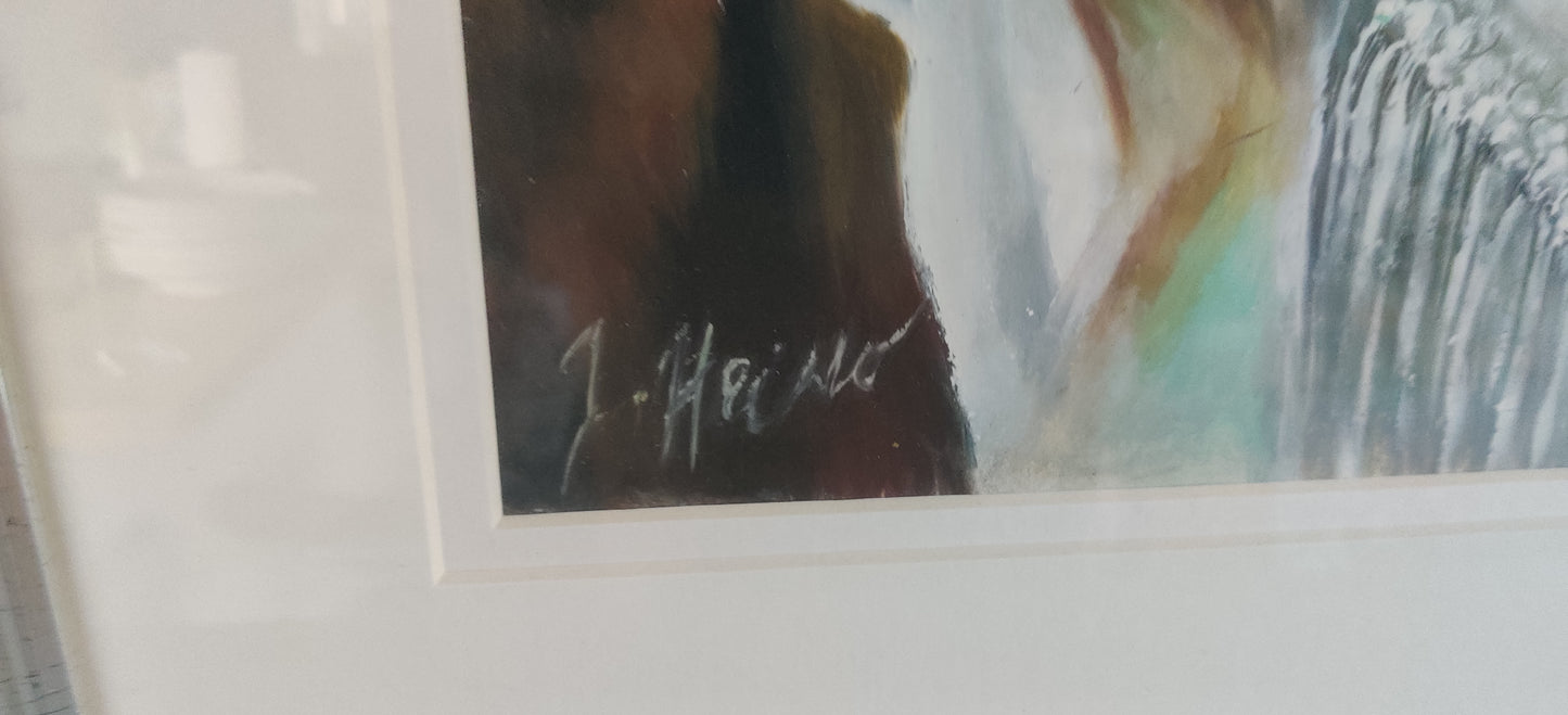 Jukka Heino - Signeerattu Pastellimaalaus