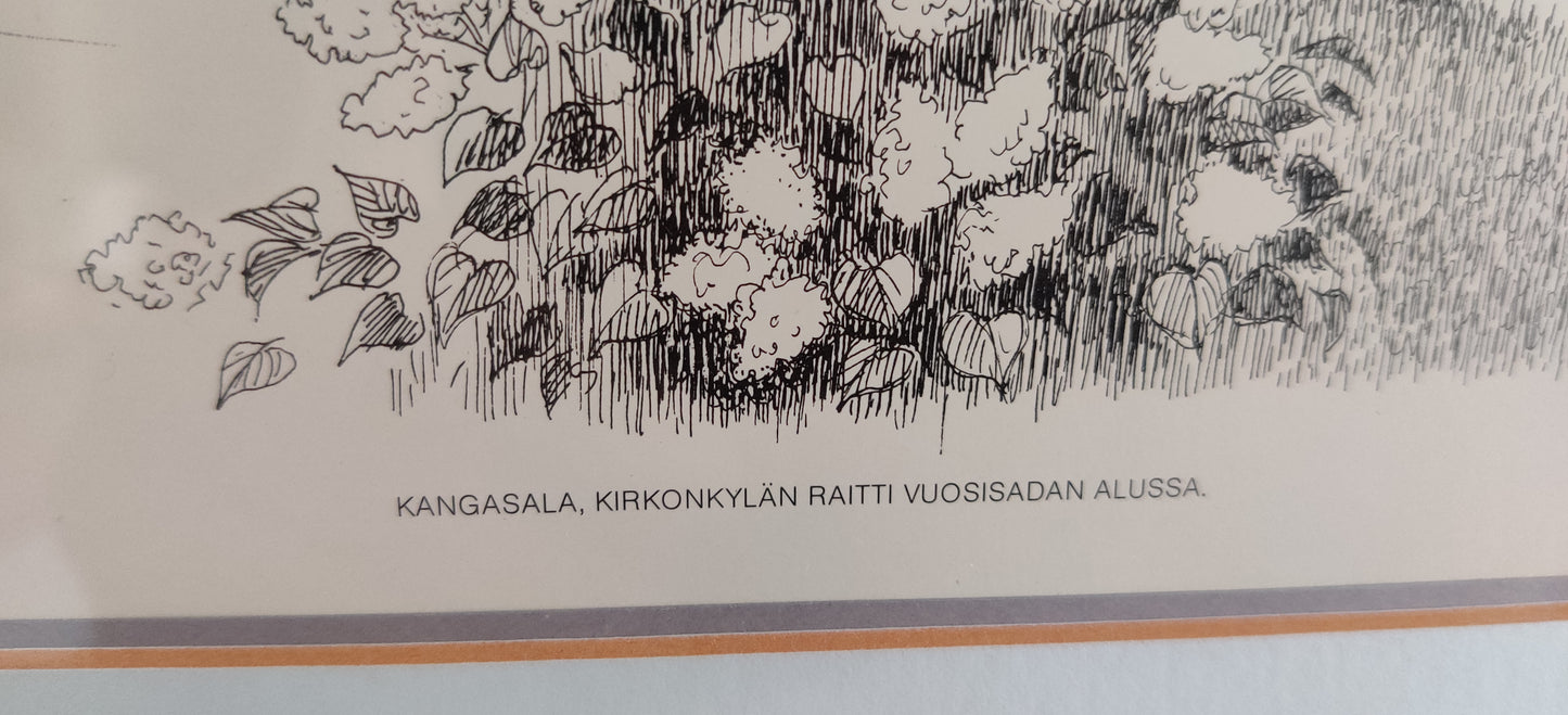 Birgit Rydman - Kangasala Kirkonkylän Raitti Vuosisadan Alussa (Sign. 1979)