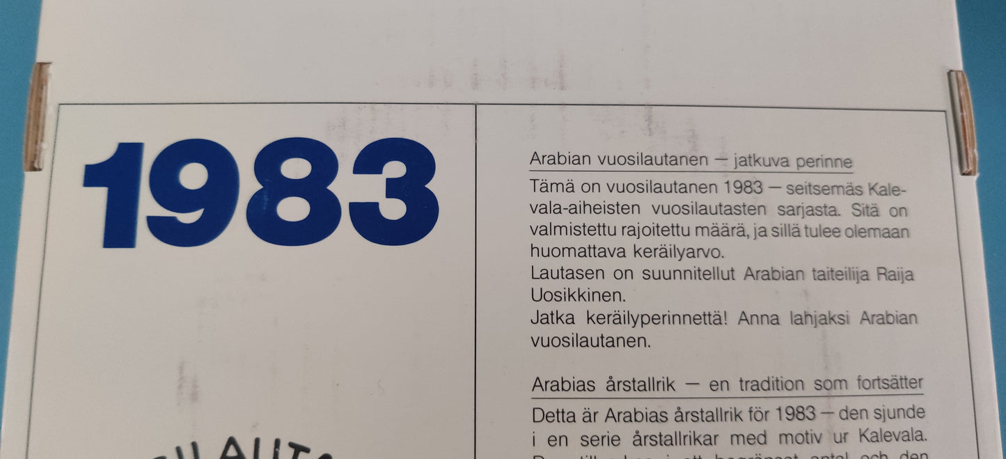 Arabia Kalevala Vuosilautanen 1983 (Alk. Paketissa, Raija Uosikkinen)