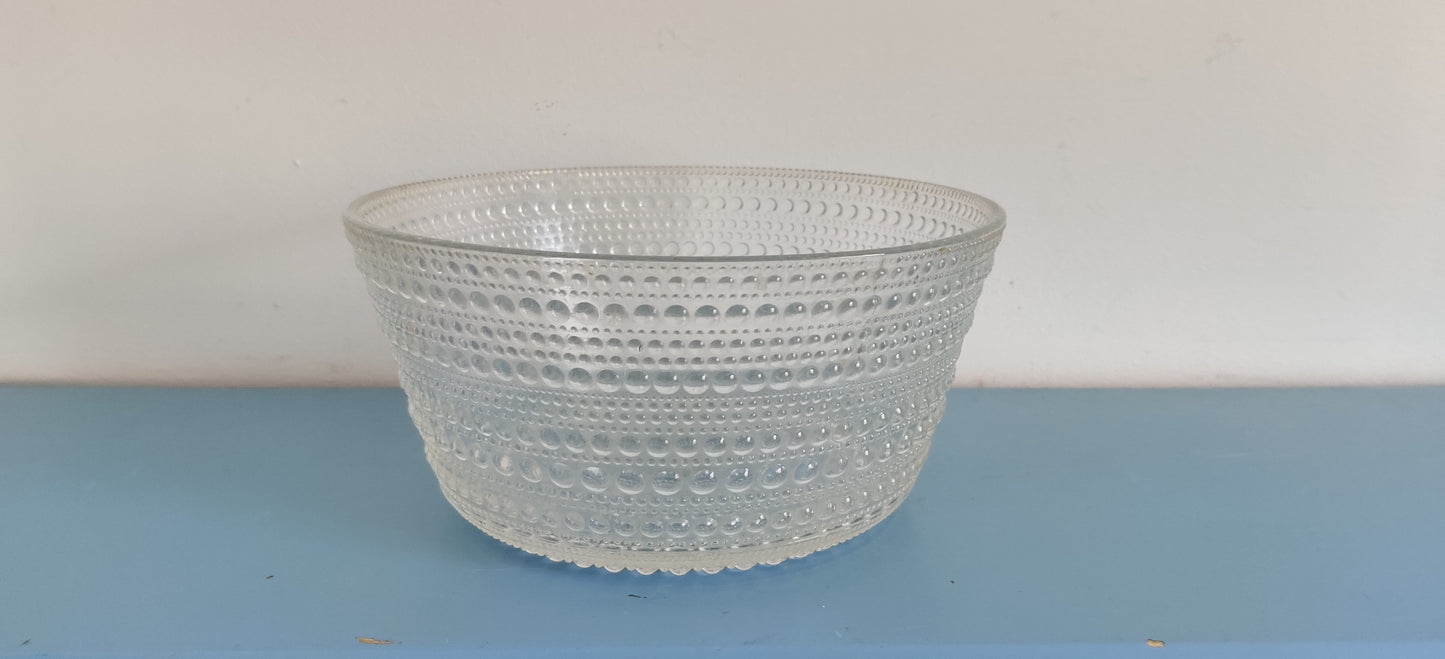 Nuutajärvi / Iittala - Kastehelmi Tarjoilukulho / Kulho (Oiva Toikka)