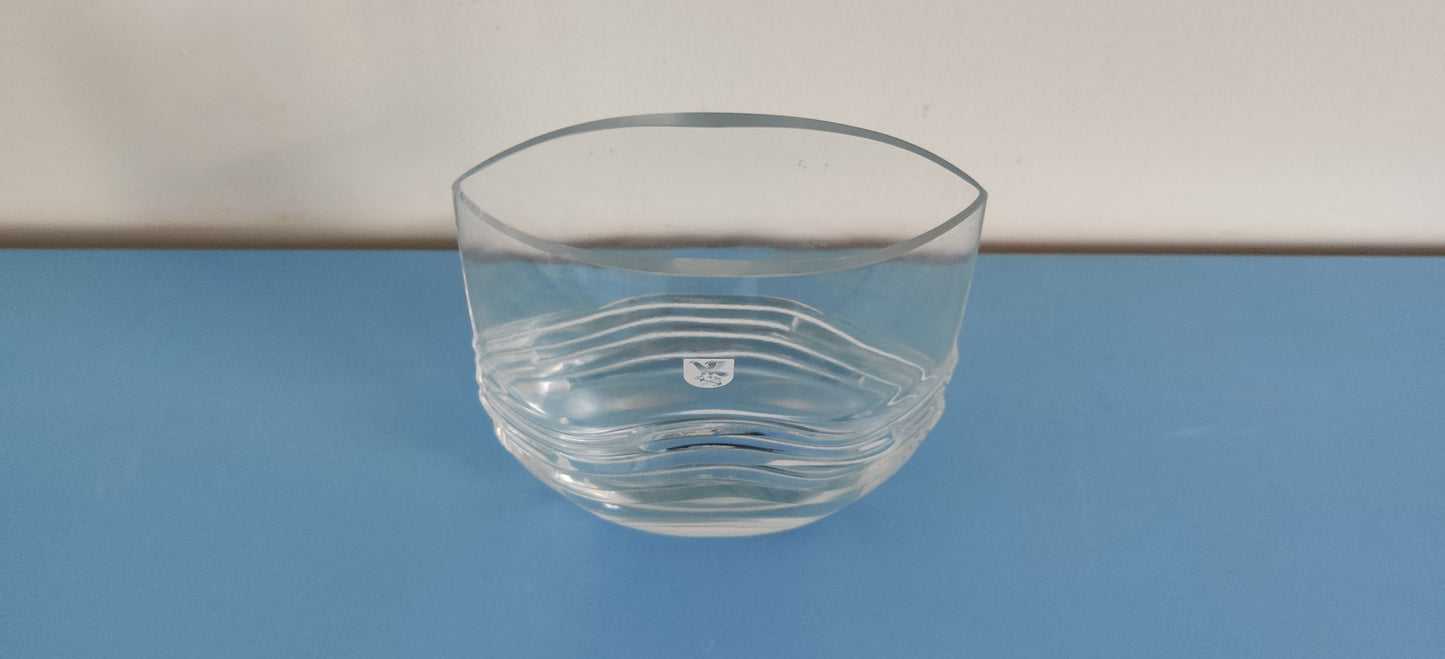 Iittala Virrat Maljakko Kotkan Kaupungin Vaakunalla (1980-1988, Jorma Vennola)