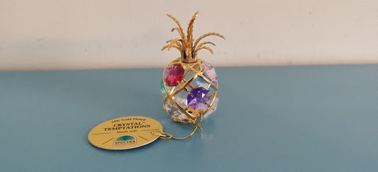 Crystal Temptations / Swarovski - Ananas (24k Kultaus ja 9kpl Kristallihelmiä)