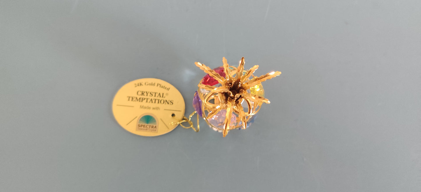 Crystal Temptations / Swarovski - Ananas (24k Kultaus ja 9kpl Kristallihelmiä)