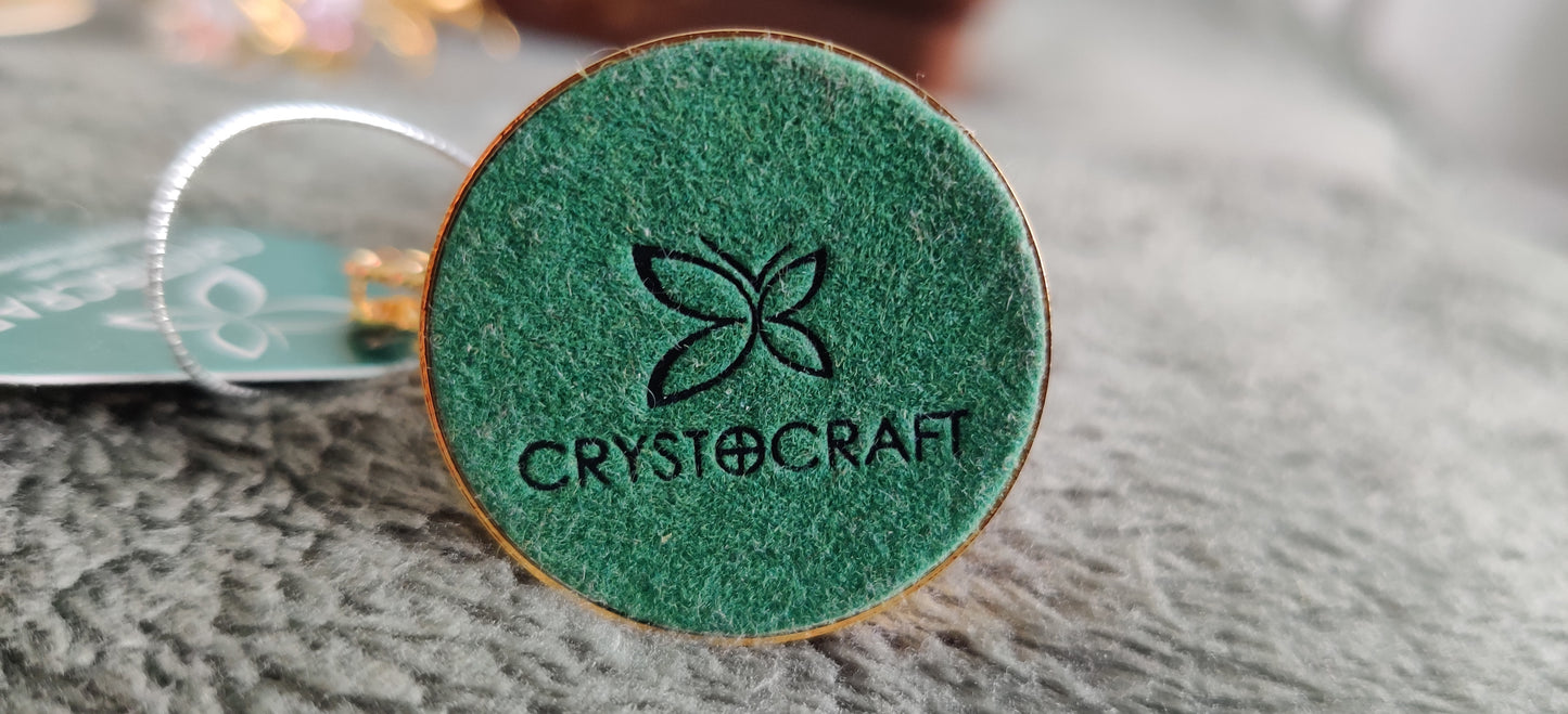 Crystocraft / Swarovski - Kyyhky (24k Kultaus ja 11kpl Kristallihelmiä)