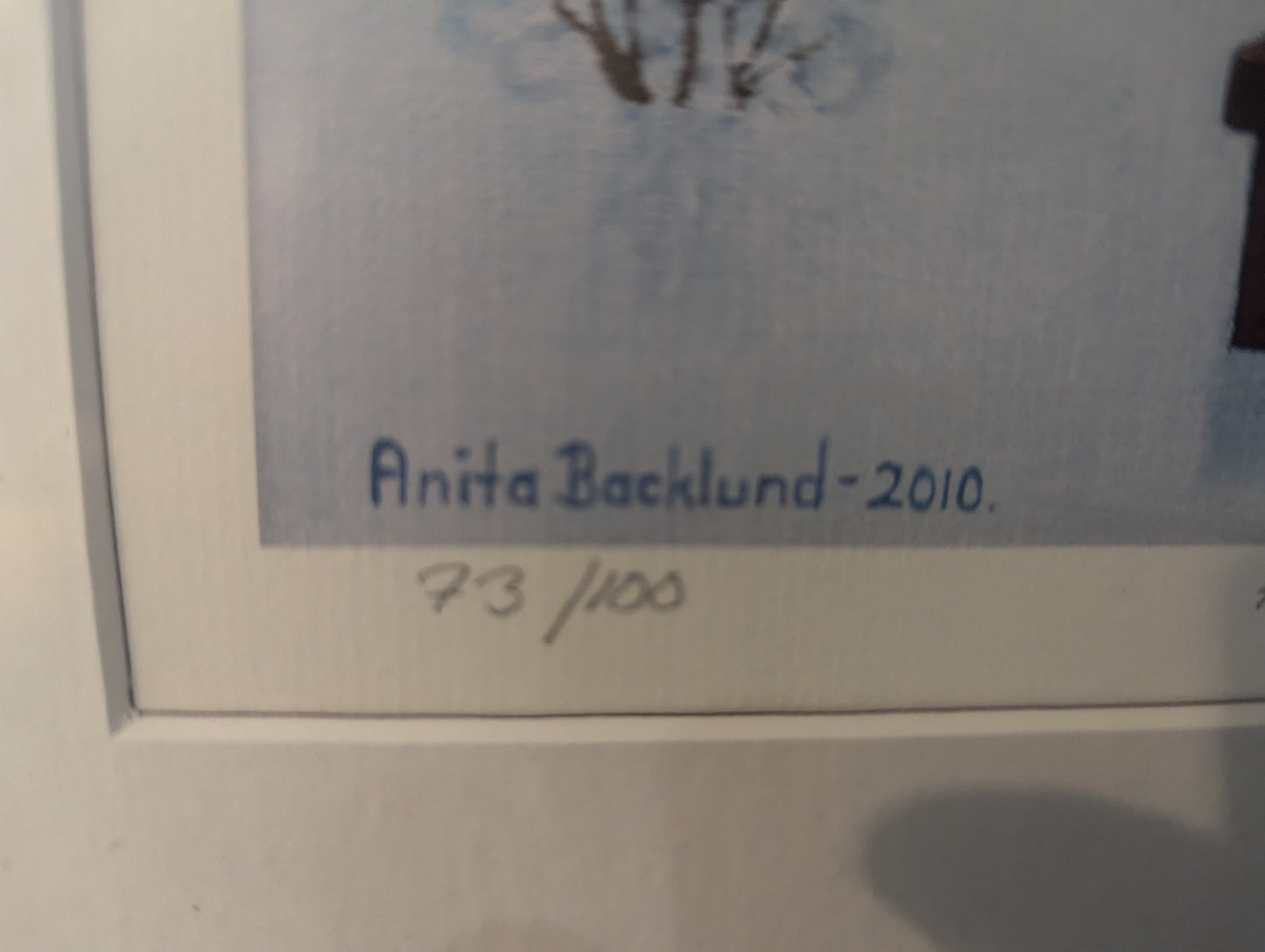 Anita Backlund - Herkkä Hetki (Signeerattu Grafiikka 2010)