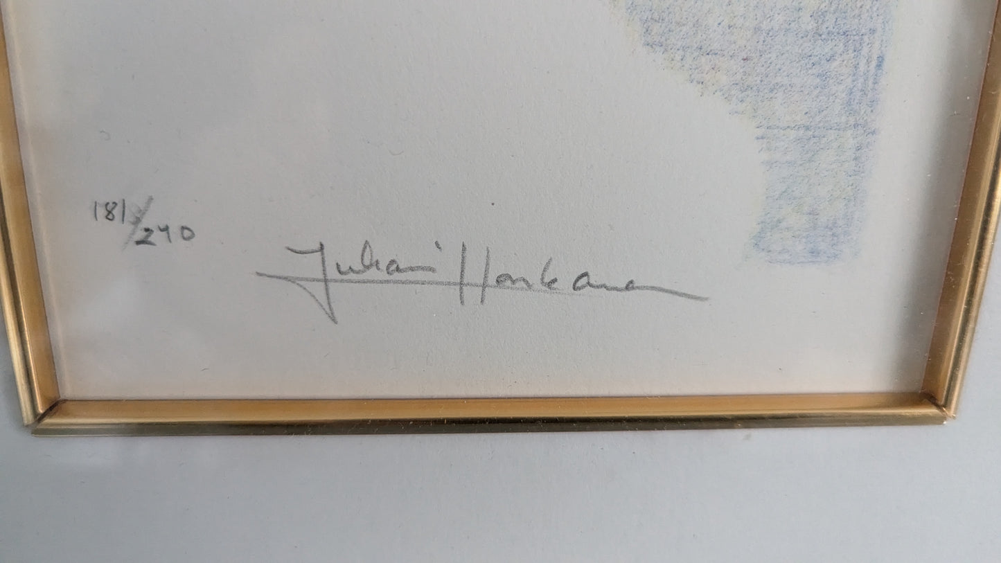 Juhani Honkanen - Granaattiomena (Signeerattu Litografia)