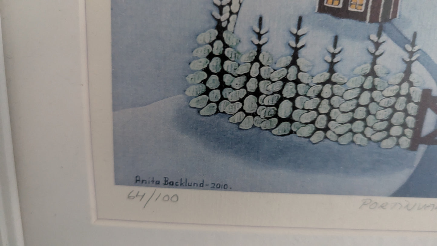 Anita Backlund - Portinvartija (Signeerattu Grafiikka, 2010)