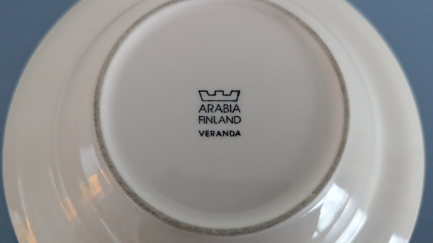 Arabia Veranda Keittolautanen / Syvälautanen (3kpl, Inkeri Leivo)