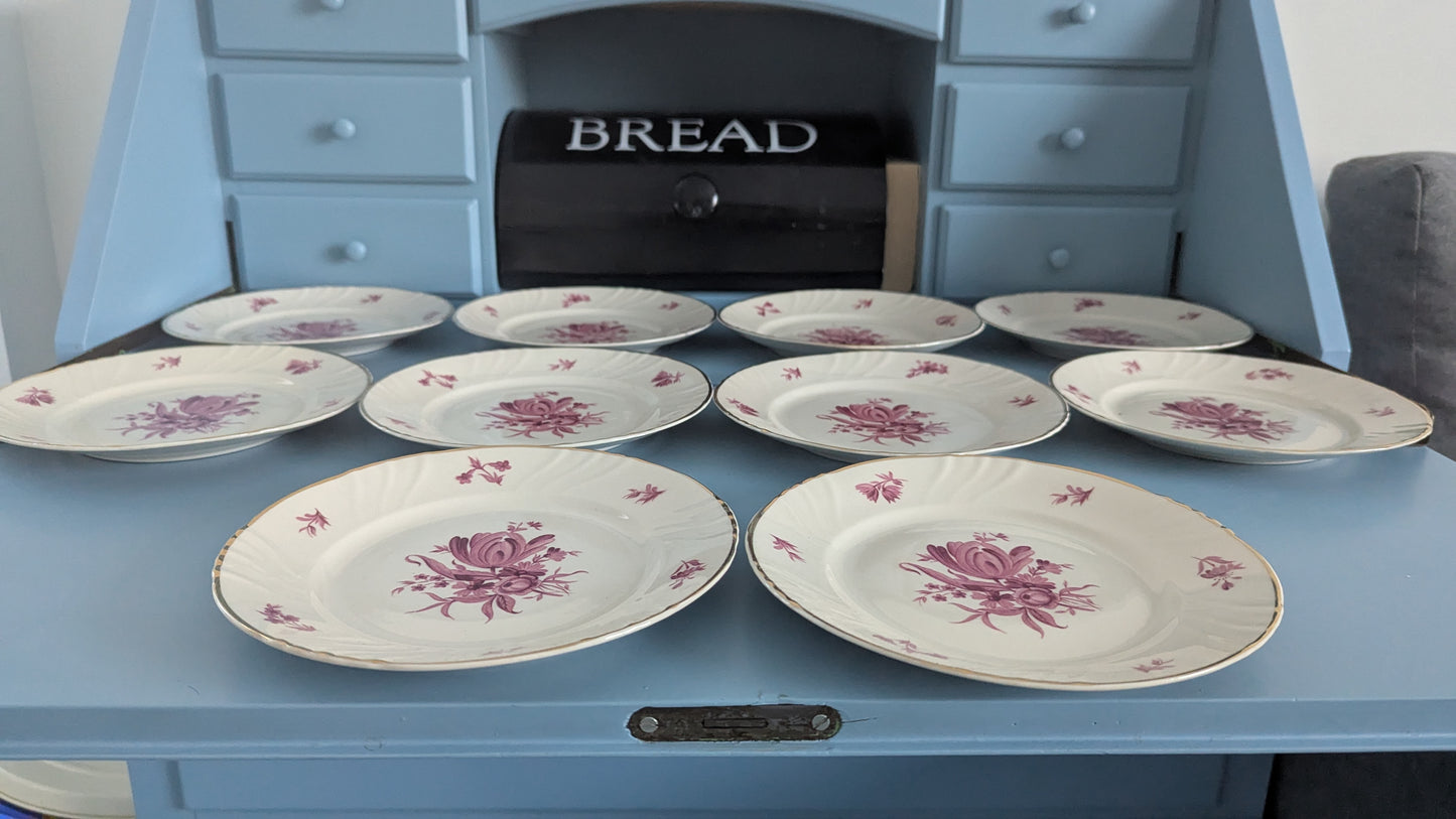 Arabia Regina Salaattilautanen / Alkuruokalautanen (10kpl, 1945-1953)