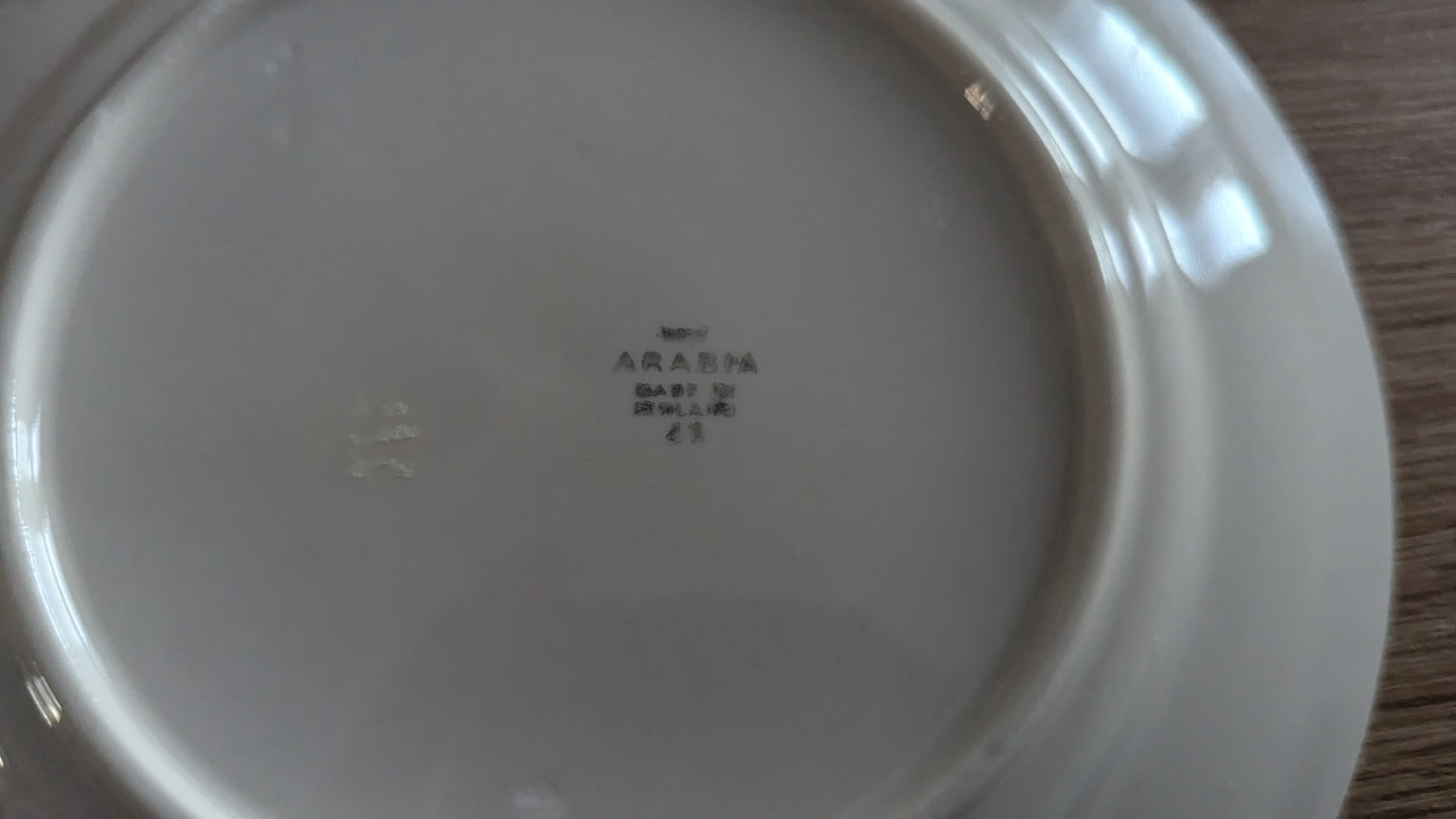 Arabia Regina Salaattilautanen / Alkuruokalautanen (10kpl, 1945-1953)