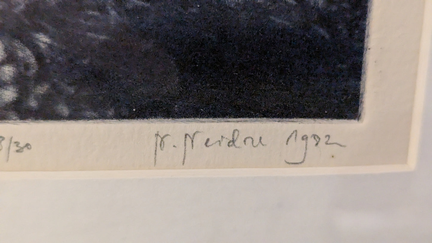 Naima Neidre - Merineid (Signeerattu Mezzotinta, Kuivaneula, 1992)