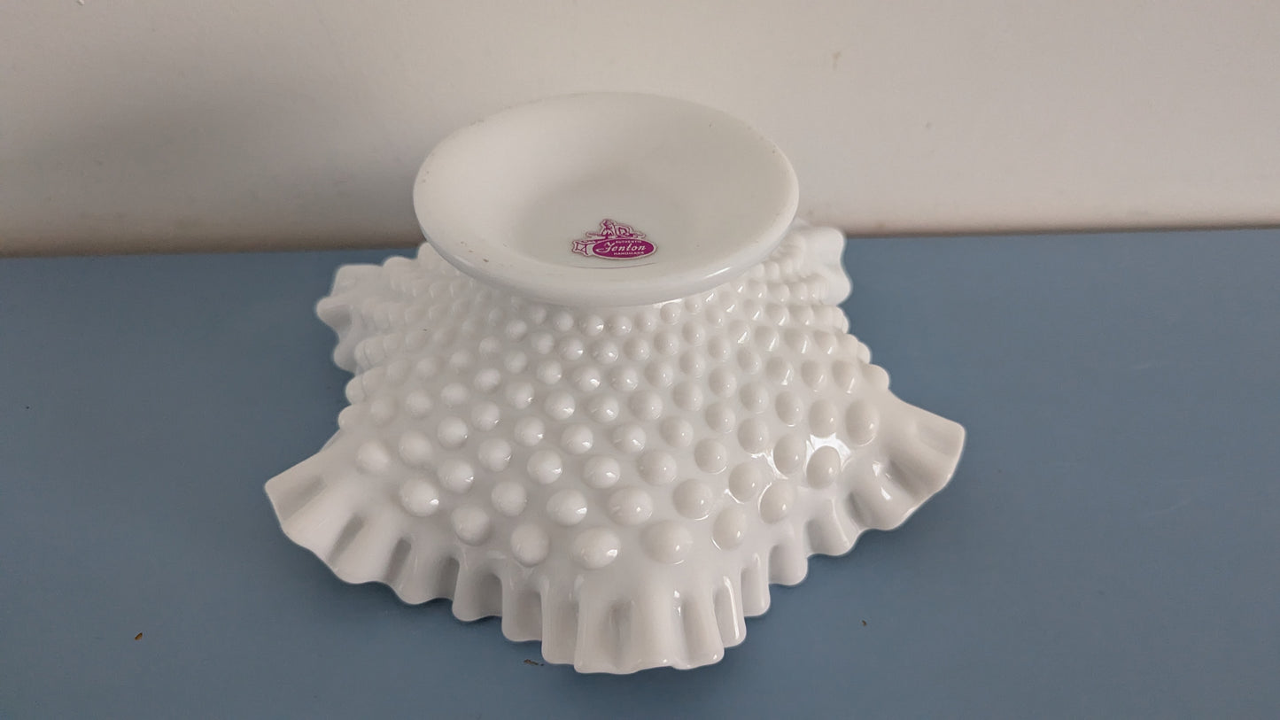 Fenton - 3771 Hobnail Milk Glass Kulho (1957-1971)