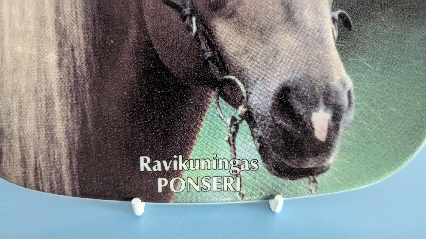 Arabia Ravikuningas Ponseri Suomen Hippos Seinälautanen Nro 4 (1992)