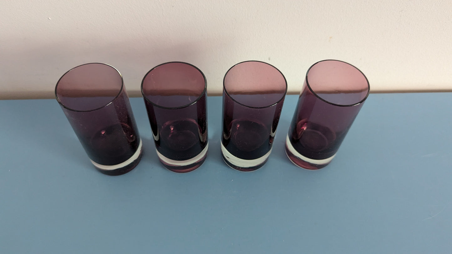 Kumela 259=3082 Juomalasi (4kpl, 10cl, 1960-1976, Sirkku Kumela-Lehtonen)