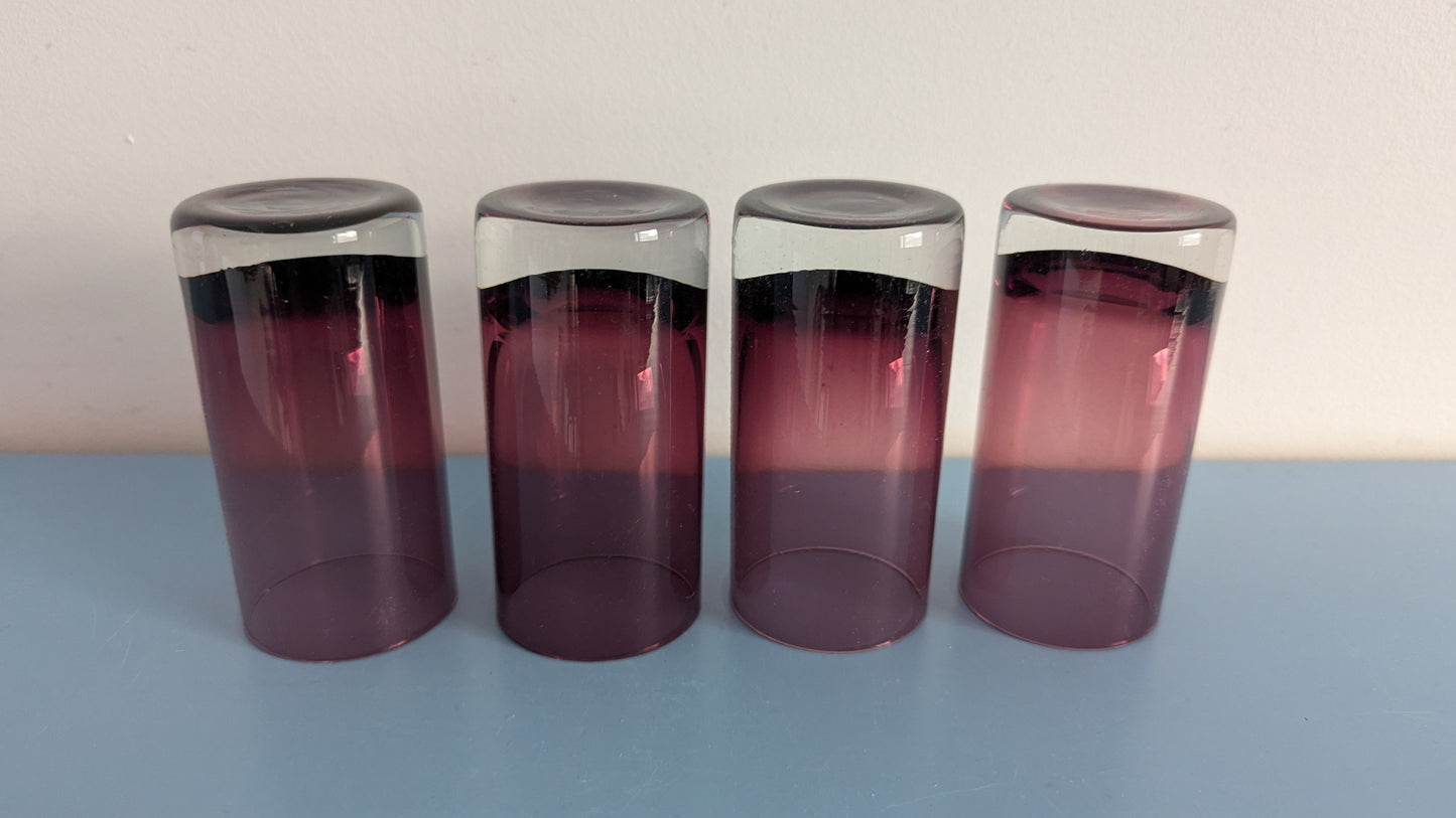 Kumela 259=3082 Juomalasi (4kpl, 10cl, 1960-1976, Sirkku Kumela-Lehtonen)