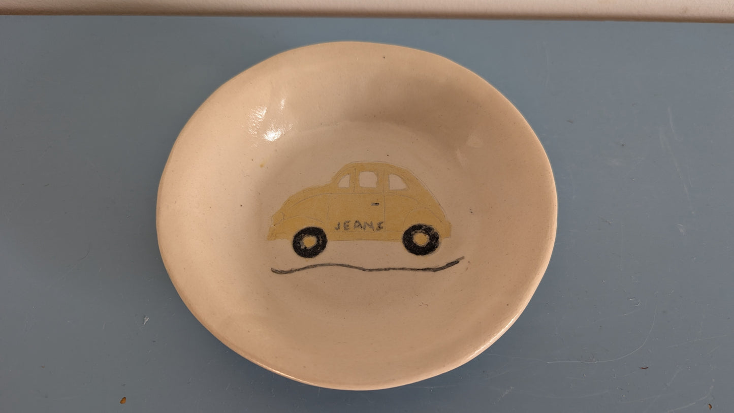 Eila Auranen - Auto Lautanen (1994, Signeerattu, Käsinmaalattu)