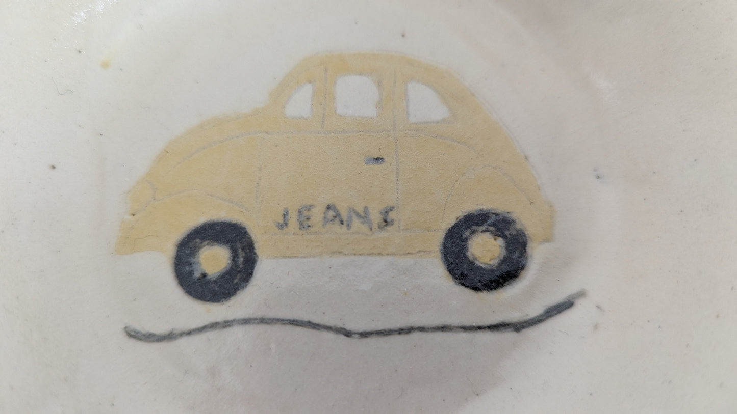 Eila Auranen - Auto Lautanen (1994, Signeerattu, Käsinmaalattu)