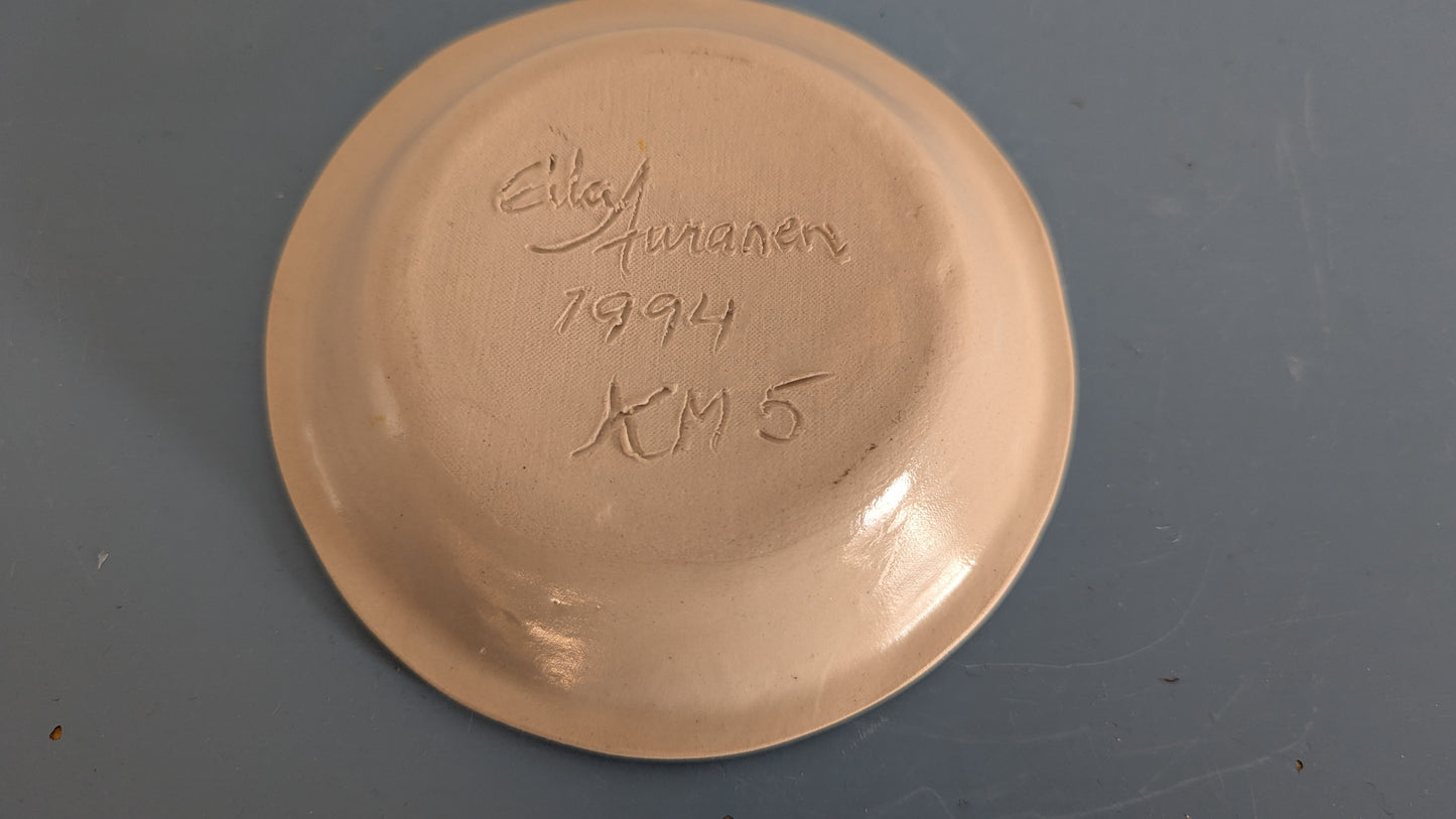 Eila Auranen - Auto Lautanen (1994, Signeerattu, Käsinmaalattu)