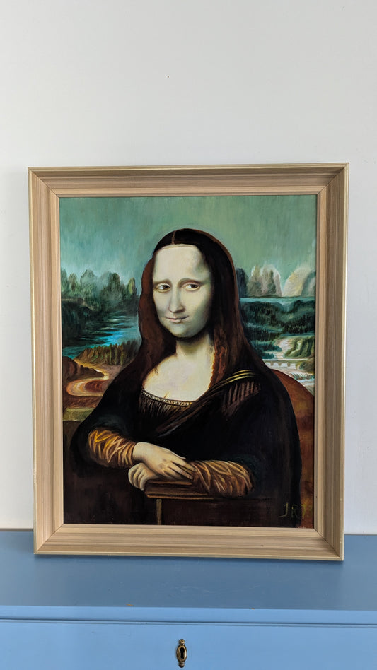 JR - Mona Lisa (1973, Signeerattu Öljyvärimaalaus)