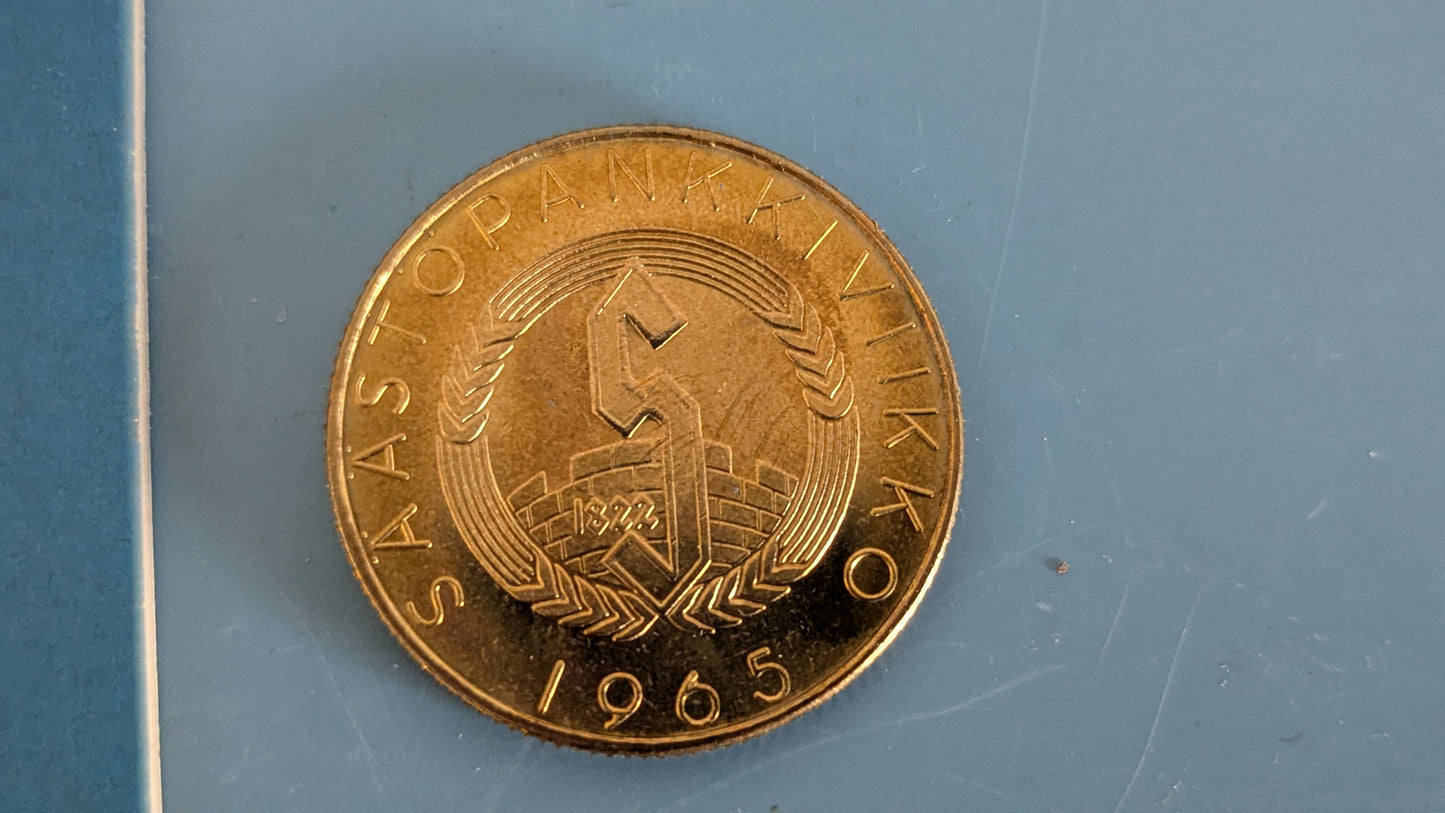 Säästöpankkiviikko 1965 - C.G. Mannerheim Mitali (Turun Työväen Säästöpankki)