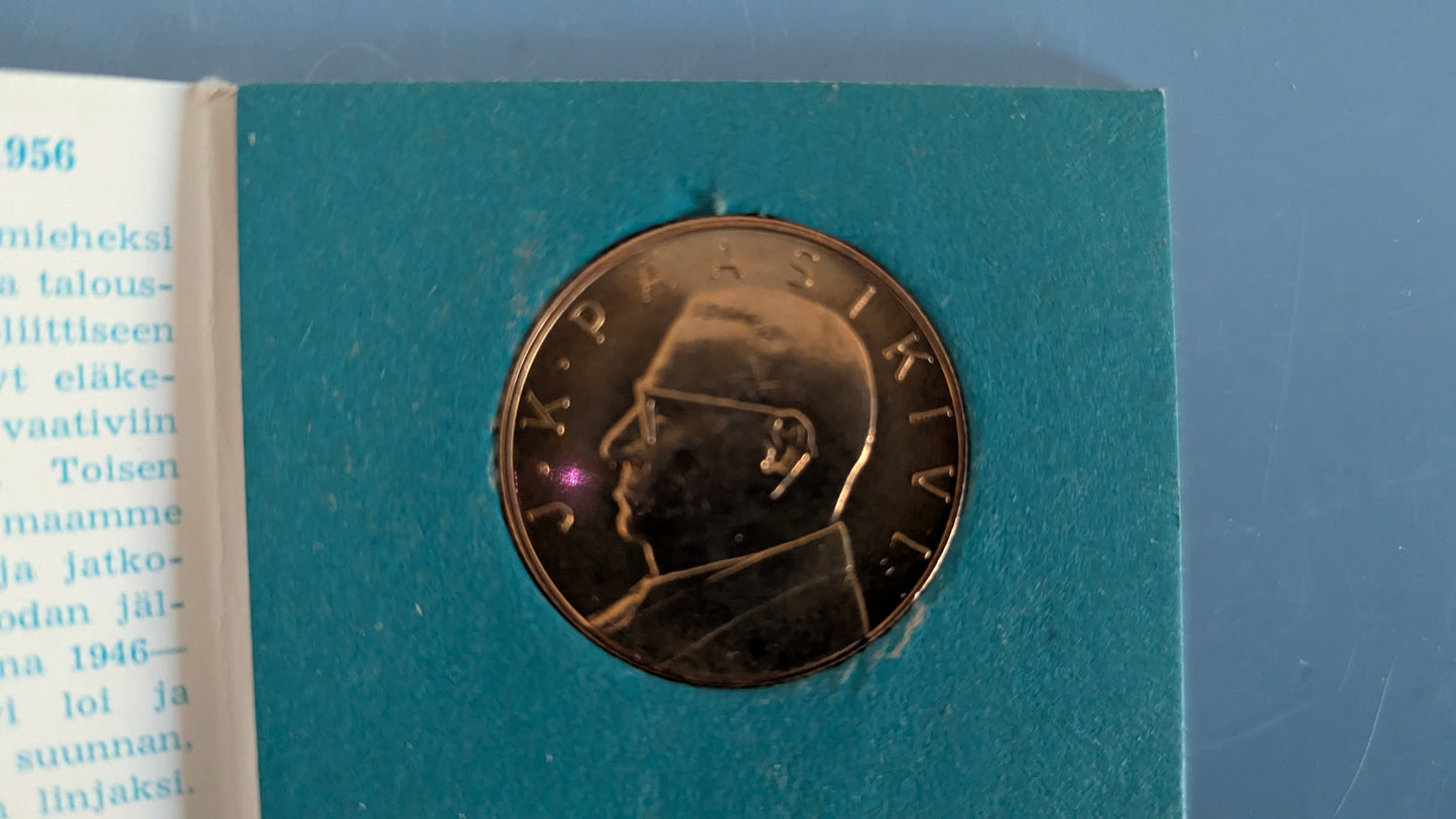 Säästöpankkiviikko 1966 - J.K. Paasikivi Mitali (Turun Työväen Säästöpankki)