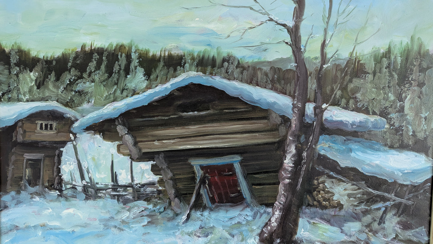 Keuruu Tiusala (Signeerattu Öljyvärimaalaus 1979)