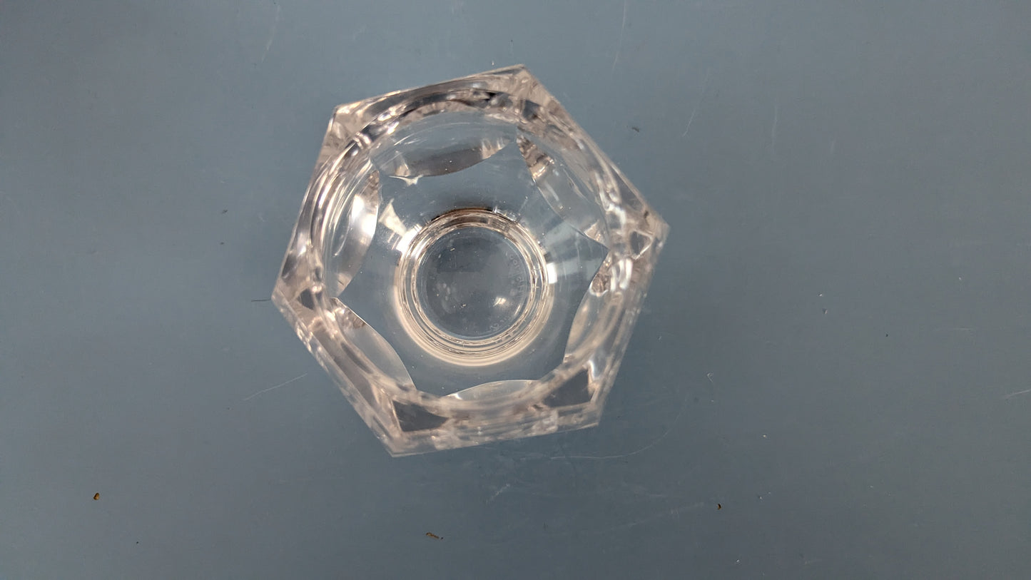 Kosta Boda - Kuvioetsattu Kristallinen Tuikkukippo (1745/1001)