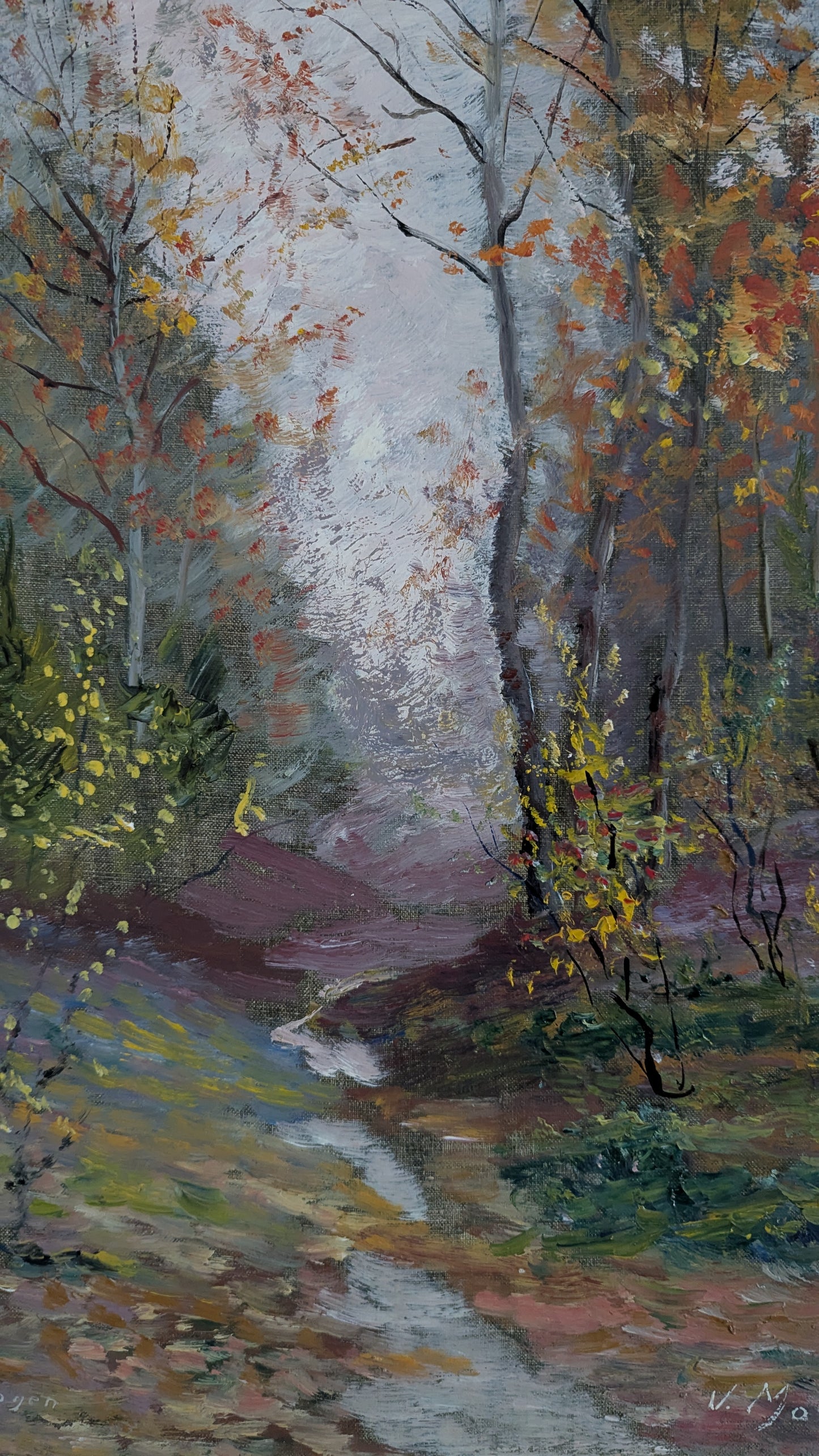 V. Malmlöf - Signeerattu Öljyvärimaalaus