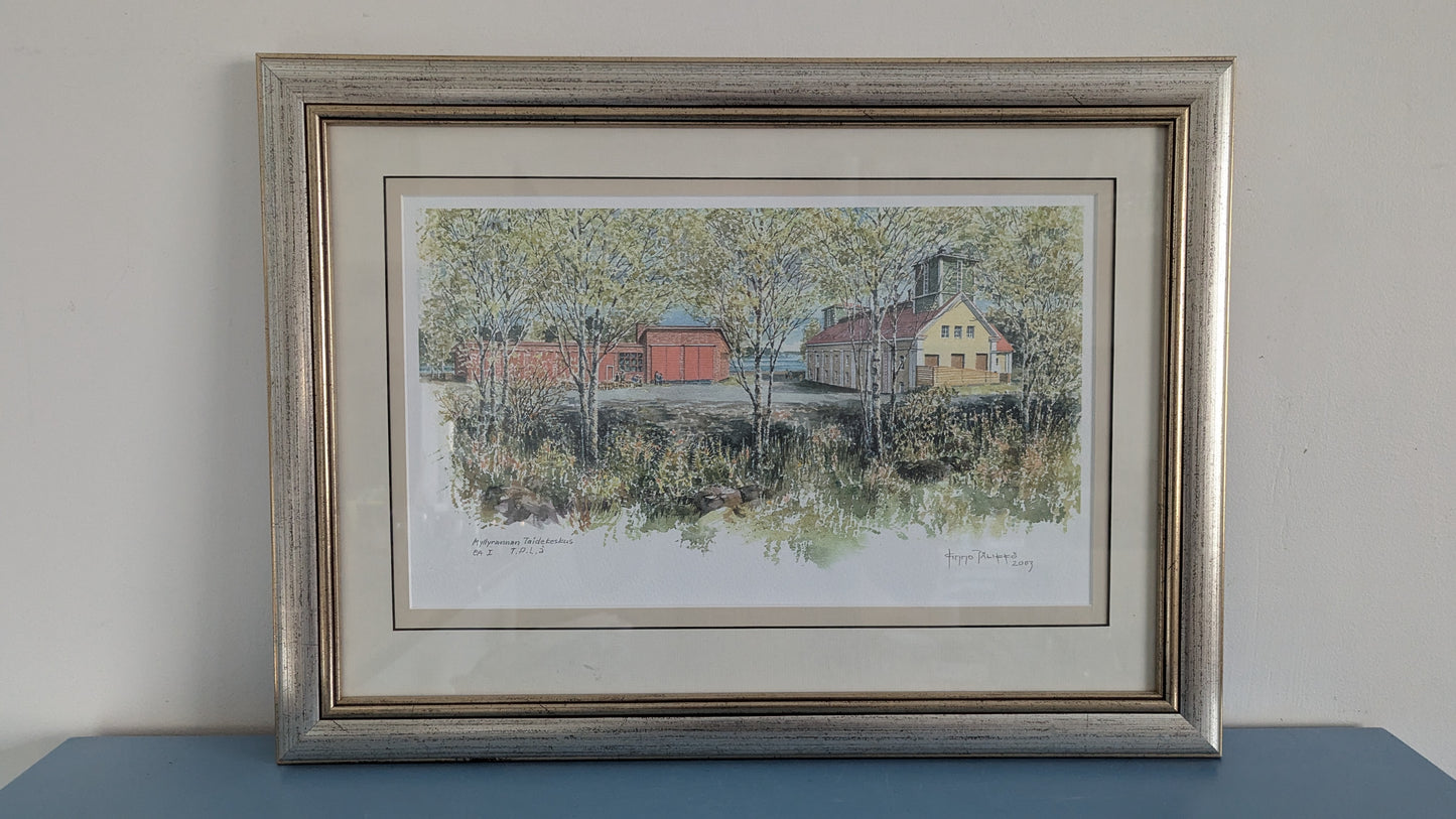 Kimmo Pälikkö - Myllyrannan Taidekeskus (Signeerattu Grafiikka 2003)