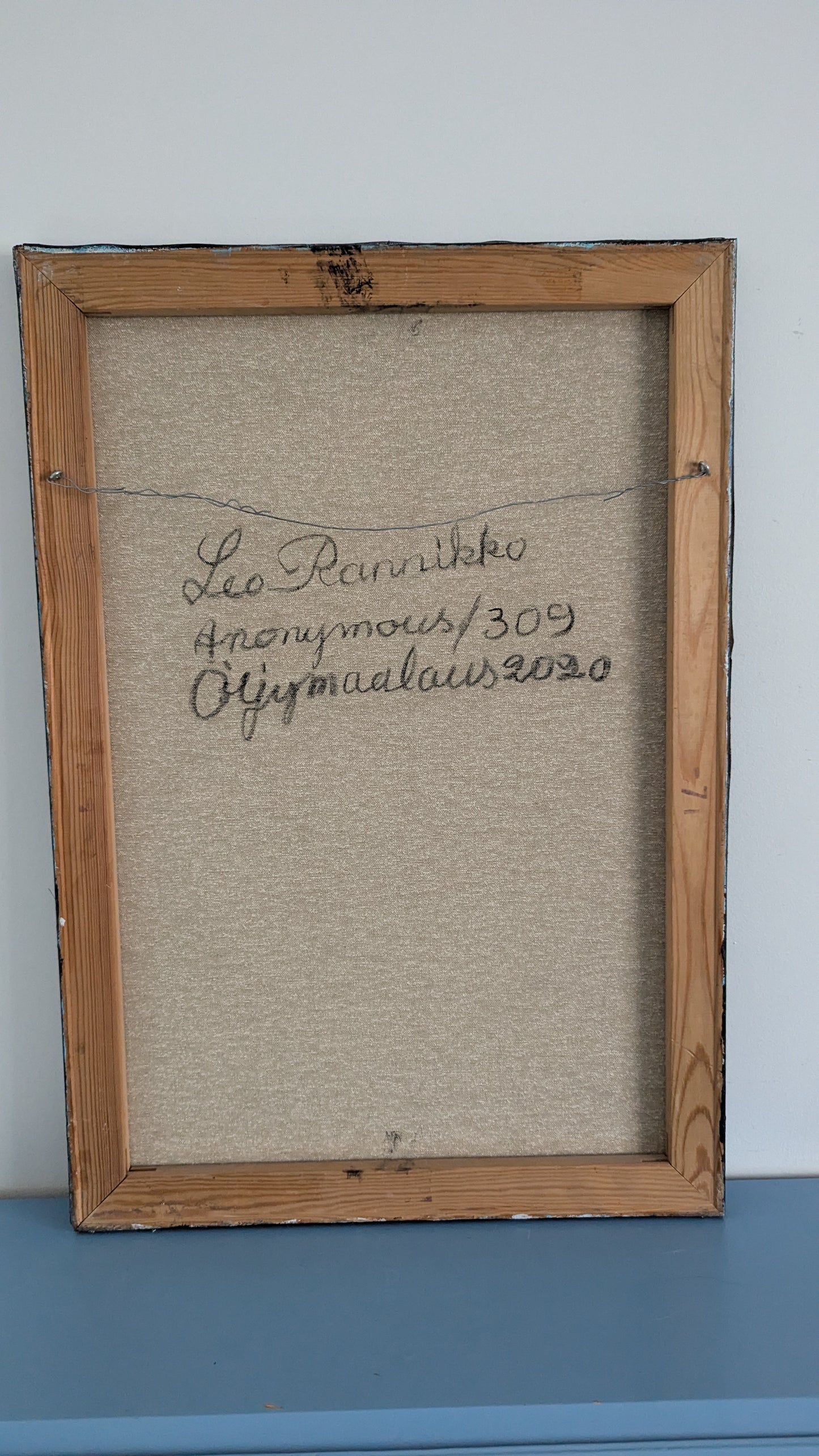 Leo Rannikko - Anonymous 309 (Signeerattu Öljyvärimaalaus 2020)