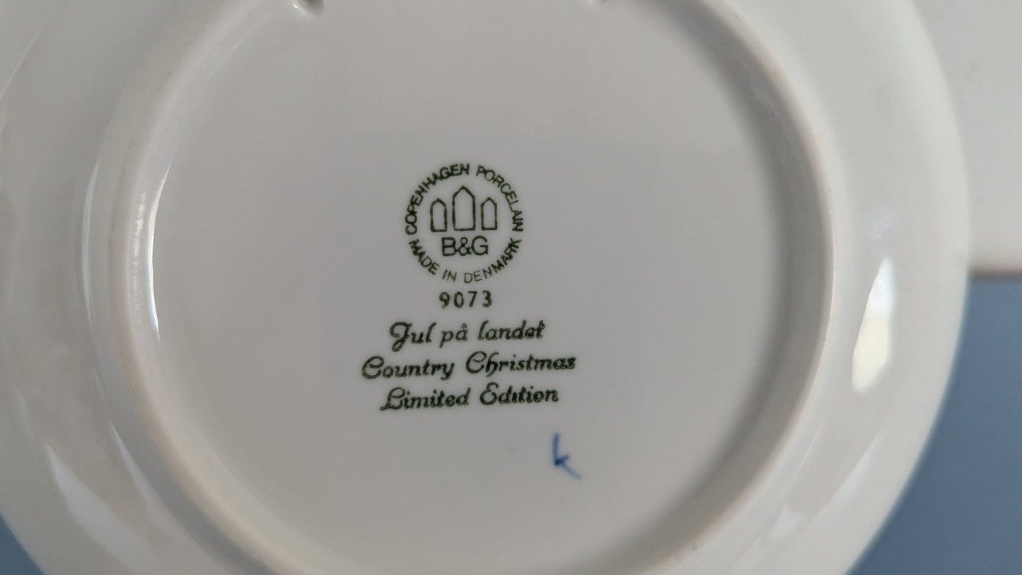 B&G - Country Christmas Joululautanen / Seinälautanen  (1973)