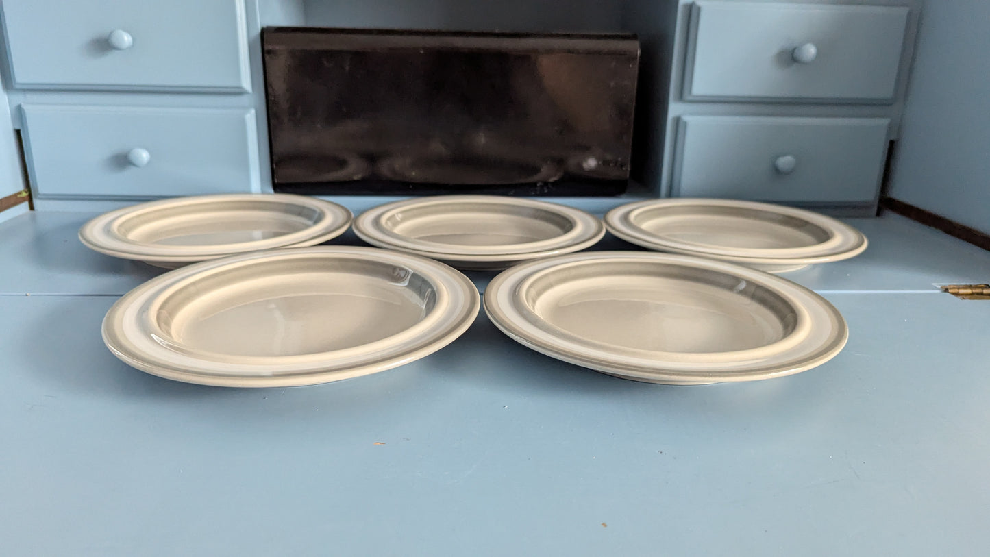 Arabia Salla Salaatti- / Alkuruokalautanen (5kpl, 1979-1983, Raija Uosikkinen)