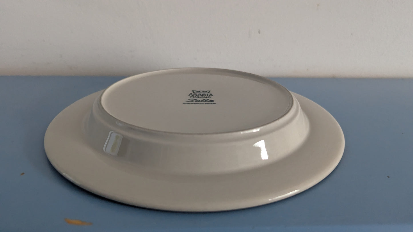 Arabia Salla Salaatti- / Alkuruokalautanen (5kpl, 1979-1983, Raija Uosikkinen)