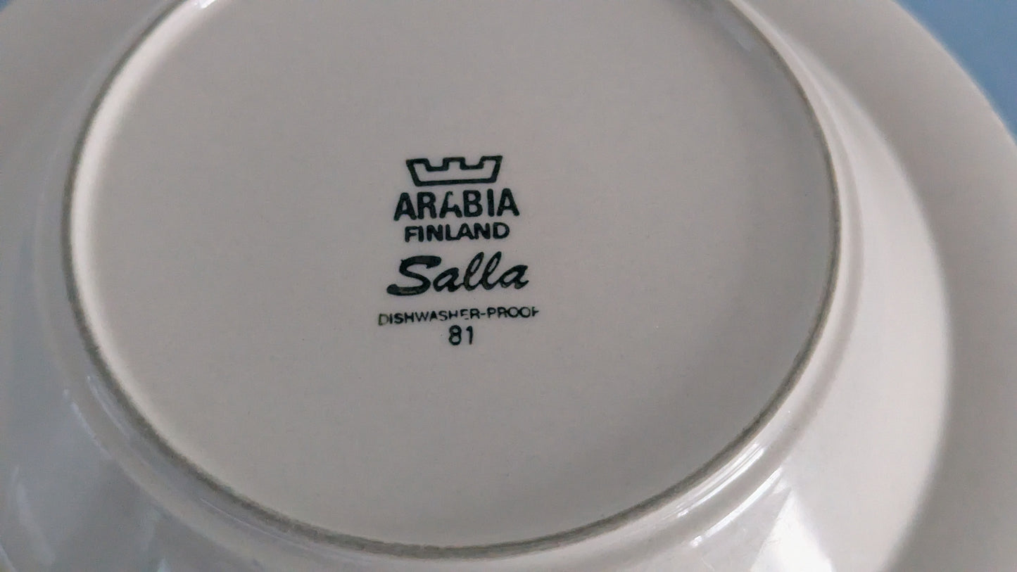 Arabia Salla Keittolautanen (5kpl, 1979-1983, Raija Uosikkinen)