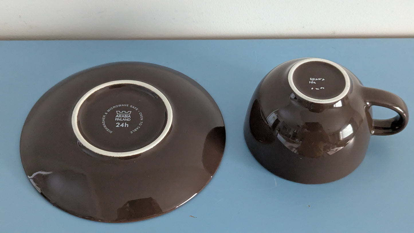 Arabia 24h Kahvikuppi ja Asetti (1996-2014, Heikki Orvola)