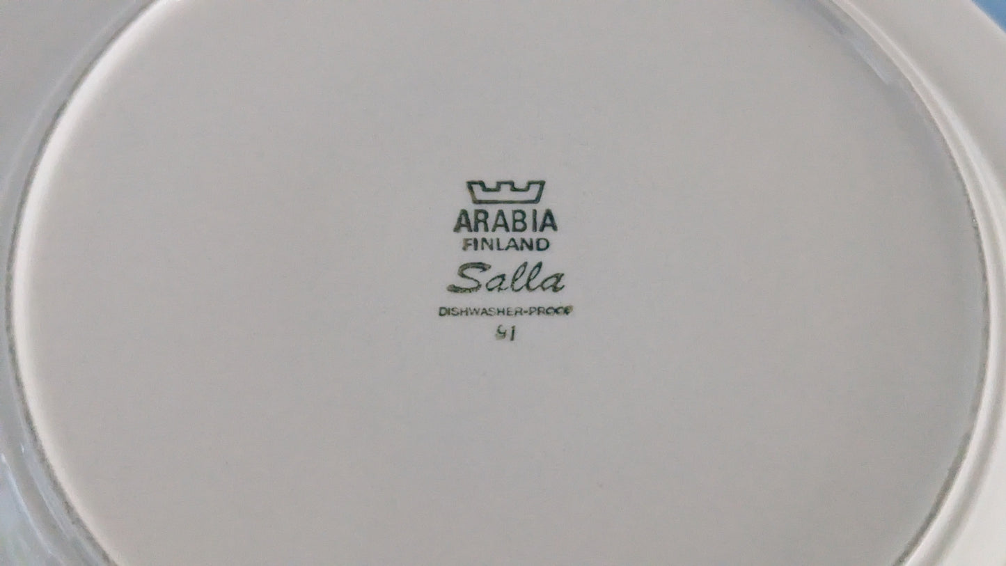 Arabia Salla Ruokalautanen (6kpl, 1979-1983, Raija Uosikkinen)