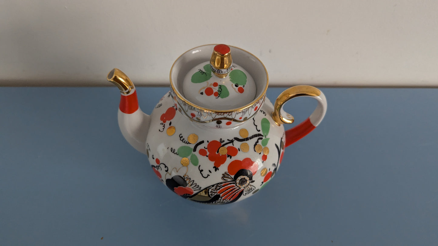Lomonosov Teekannu Kukko Kuviolla (Larisa Grigorieva)