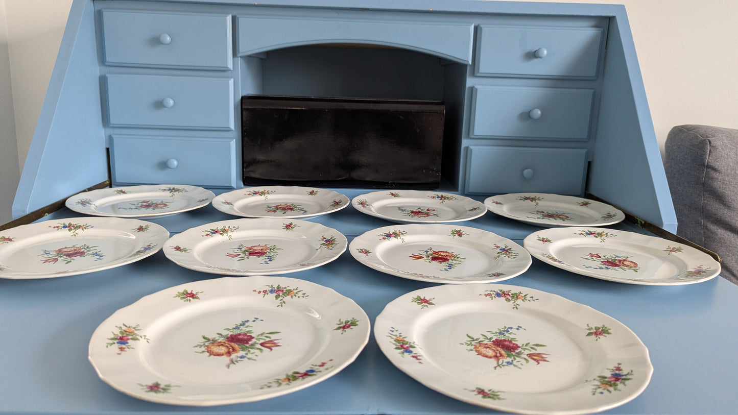 Arabia Hilkka-Liisa Salaattilautanen / Alkuruokalautanen (10kpl, 1950-luku)