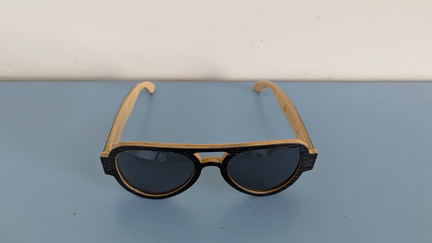 Shadeshares - Kipepeo Aurinkolasit (Valmistettu Koivusta, Lyhyempi Sanka)