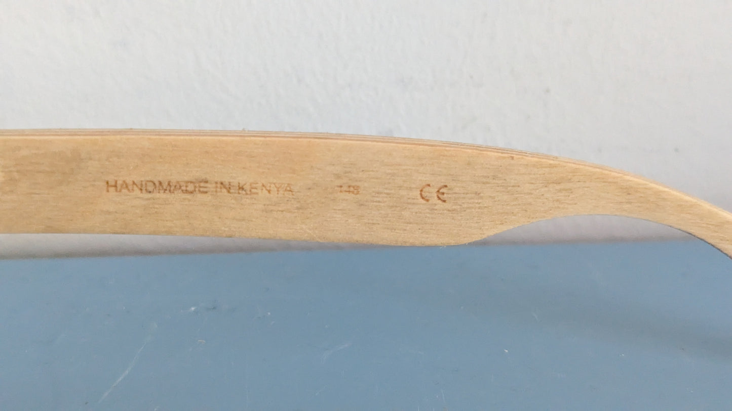 Shadeshares - Kipepeo Aurinkolasit (Valmistettu Koivusta, Lyhyempi Sanka)