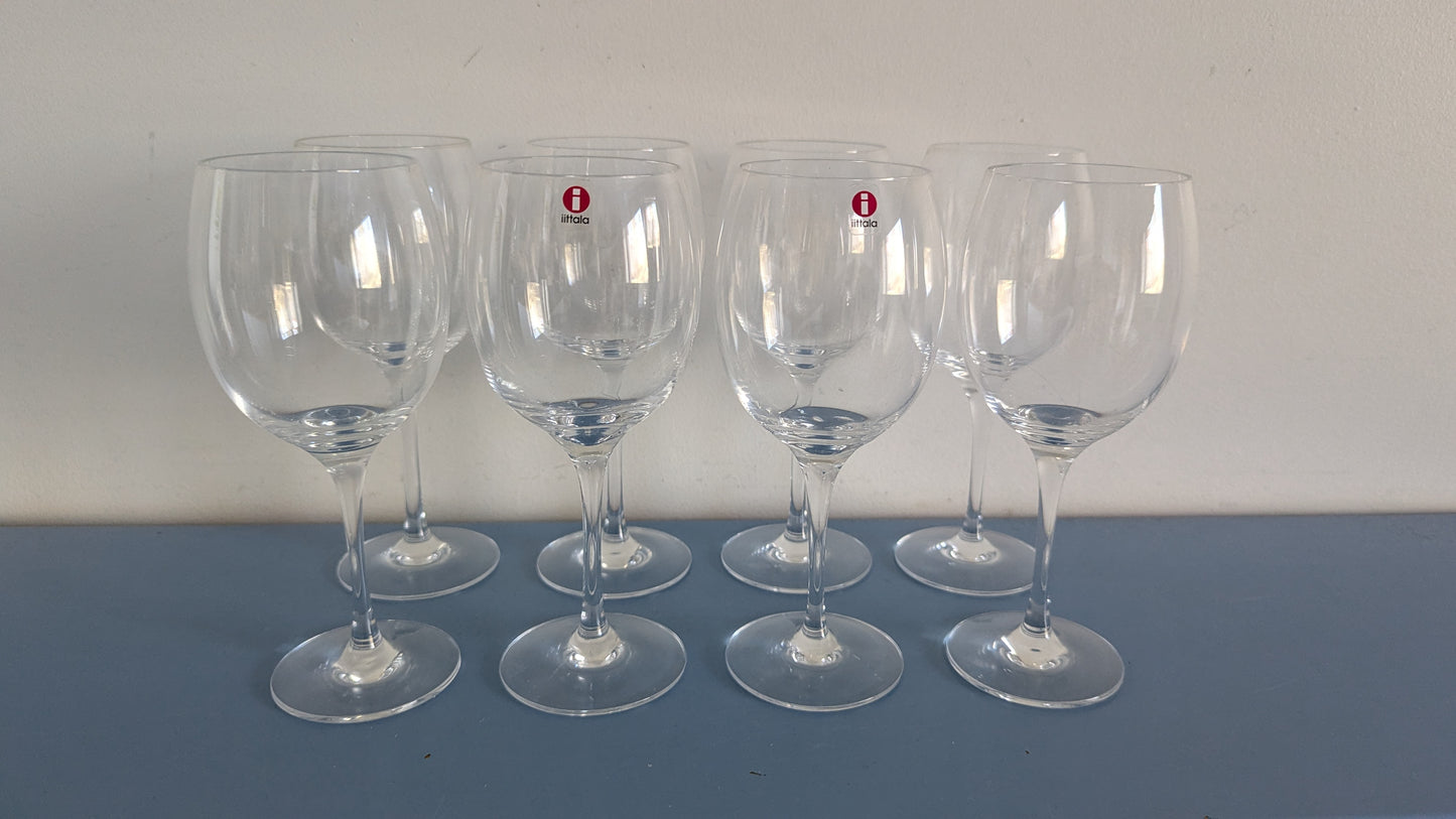 Iittala Kolibri Punaviinilasi / Viinilasi (8kpl, 1984-2009, Timo Sarpaneva)