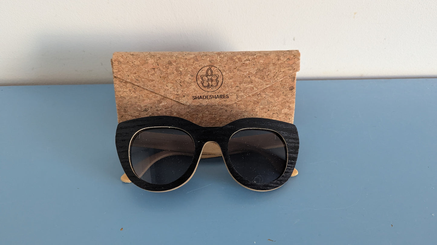 Shadeshares - Kiboko Aurinkolasit (Valmistettu Koivusta, Pidempi Sanka)