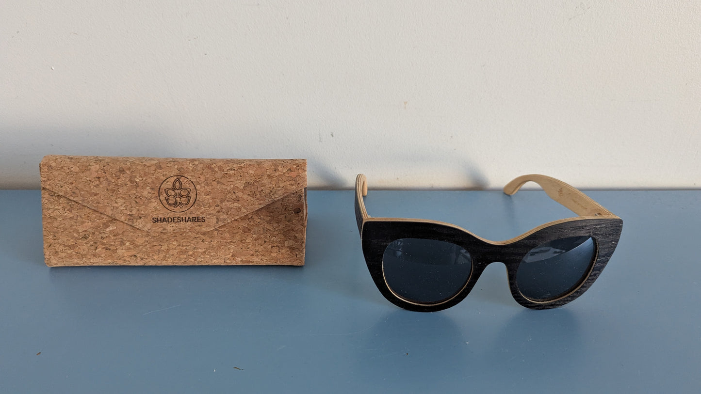 Shadeshares - Kiboko Aurinkolasit (Valmistettu Koivusta, Pidempi Sanka)
