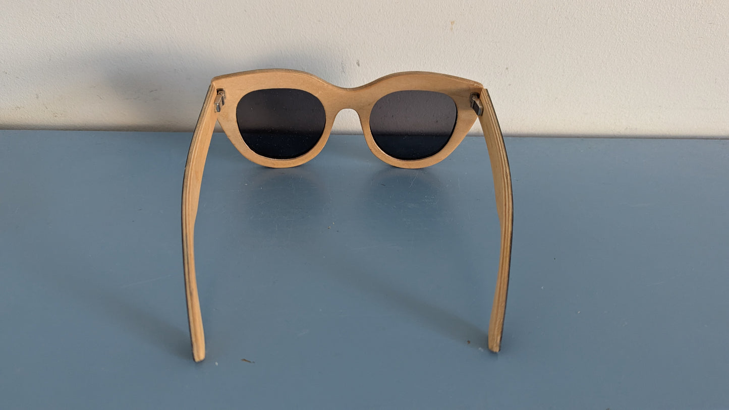 Shadeshares - Kiboko Aurinkolasit (Valmistettu Koivusta, Pidempi Sanka)