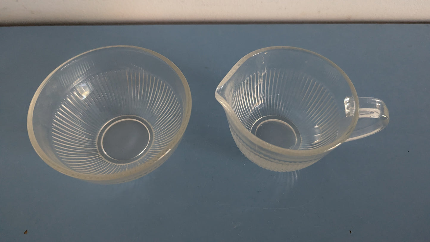 Riihimäen Lasi Viiru Sokerikko ja Kermakko (1957–1967, Nanny Still)